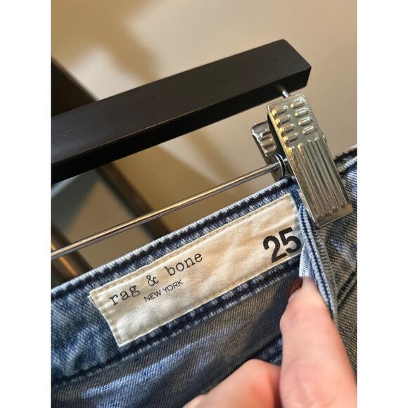 Rag & Bone Dre Low Rise Boyfriend Slim Straight Jeans Mendecino Womens Size 25 - Picture 12 of 13